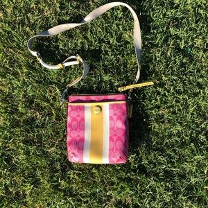 pink coach crossbody